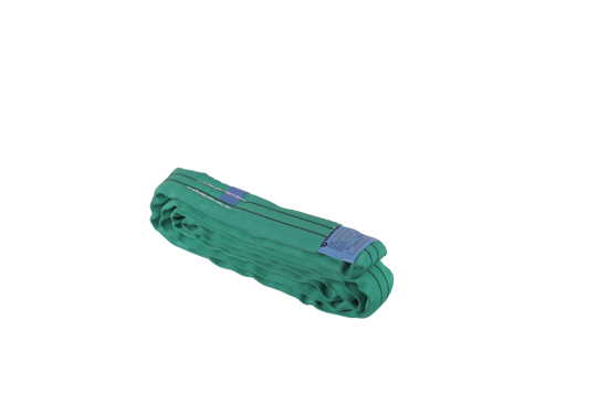 Bullivants 2T x 4m synthetic round sling in green, featuring heavy-duty casing and compliance with AS 4497:2018 standards.