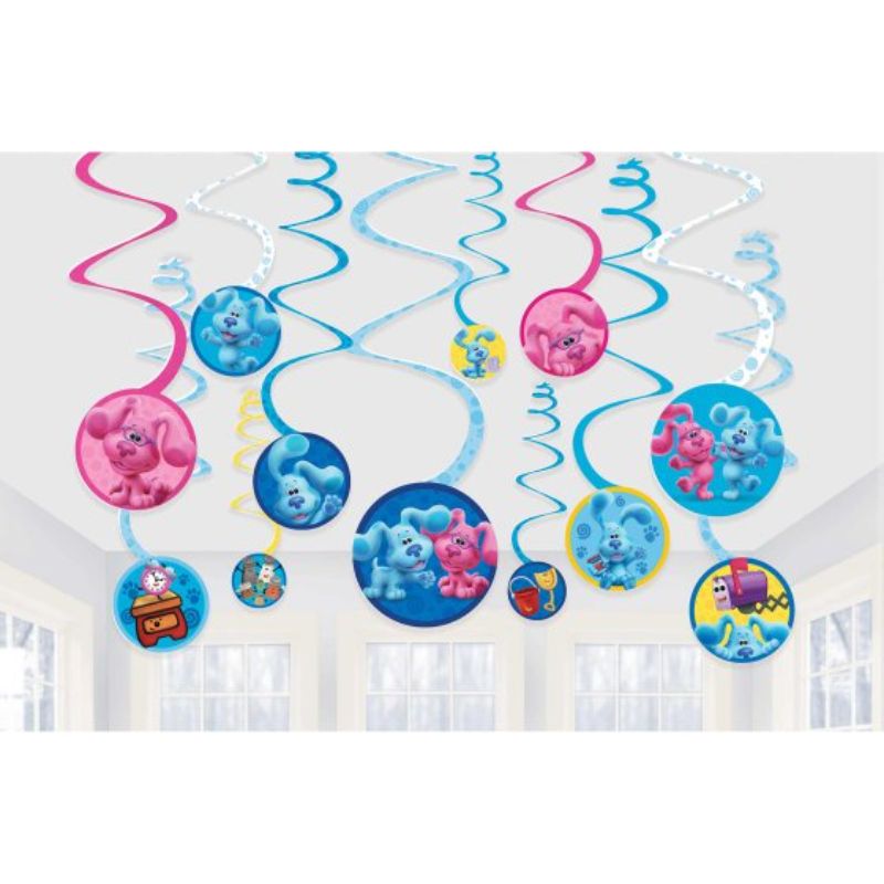 Blue's Clues Spiral Swirls Hanging Decorations (Set of 12)