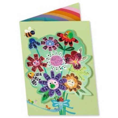 Avenir Scratch Flower Greeting Cards