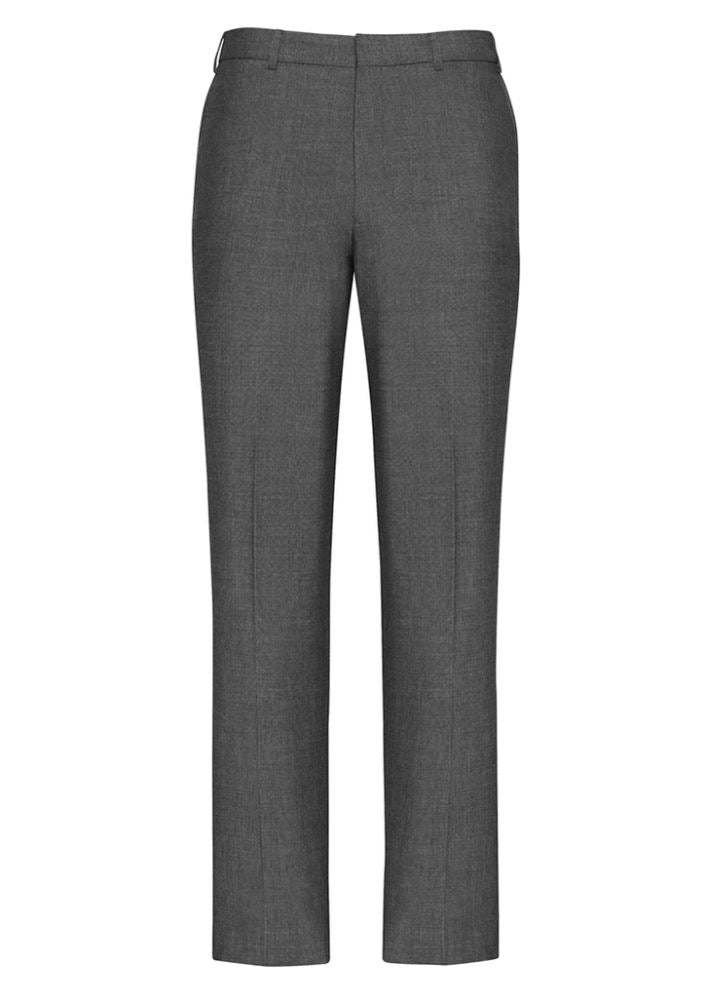 Men's Slimline Pant in grey, crafted with stretch fabric for comfort, featuring two rear pockets, perfect for professional and casual wear.