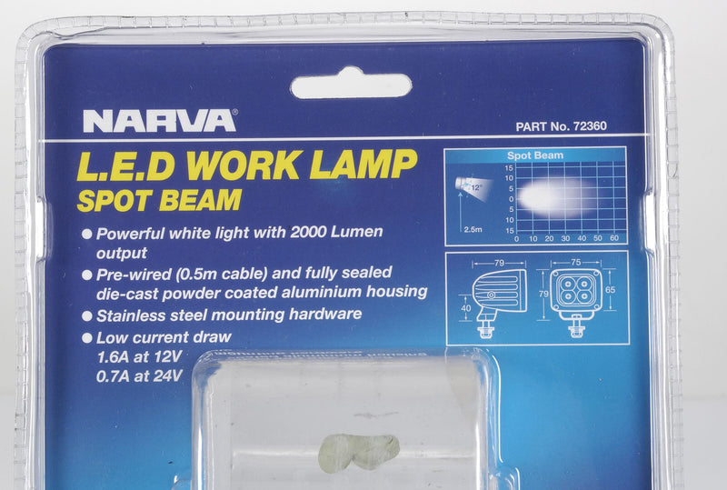 Narva - W/Lamp 9-36v 20w Led 2000 Lumens