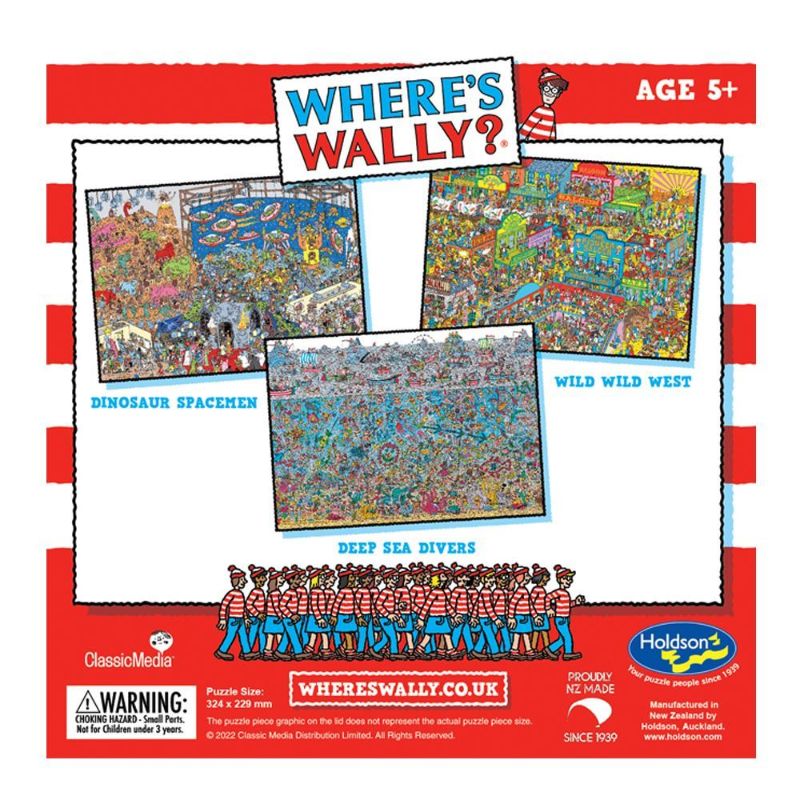 Holdson Puzzle - Where's Wally, 100pc (Wild, Wild West)