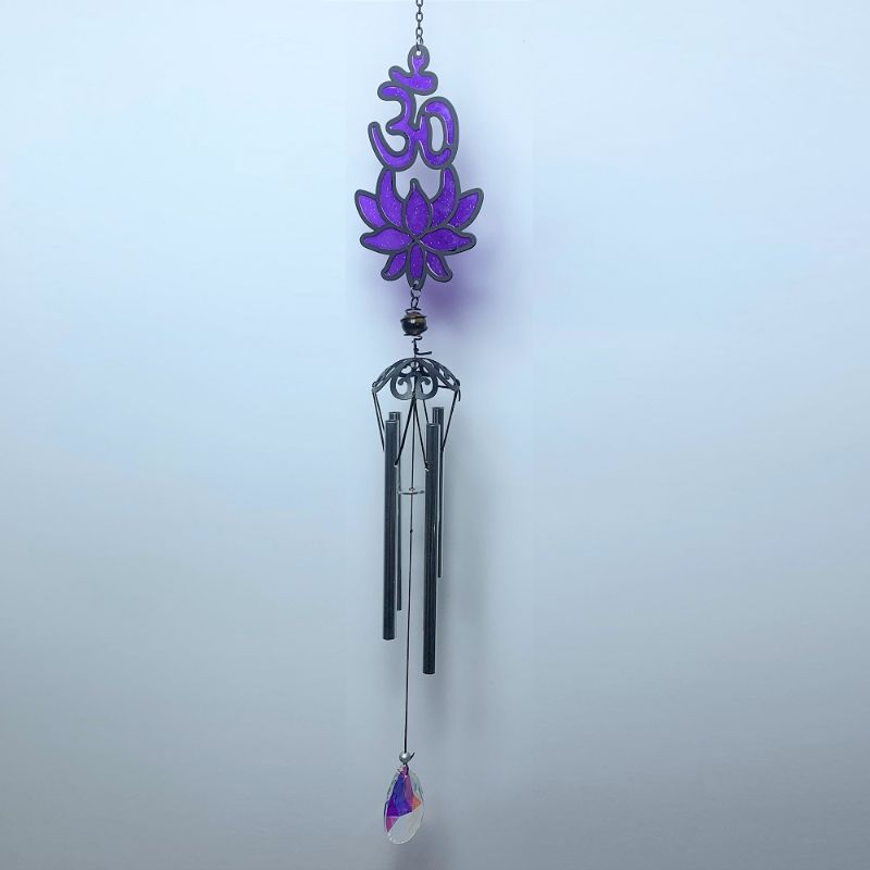 Elegant 25" OM Wind Chime with soothing melodies, perfect for enhancing outdoor tranquility and decor.