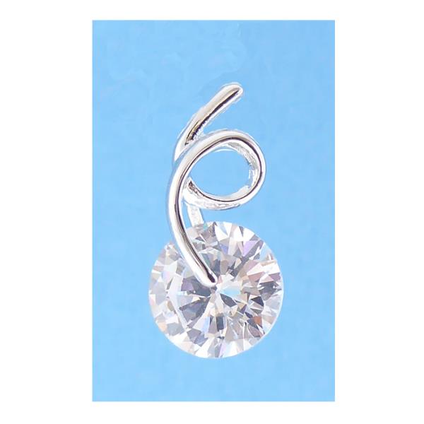 Stunning Jax Zircon earrings with silver twist design, featuring dazzling zircon stones, perfect for any occasion.