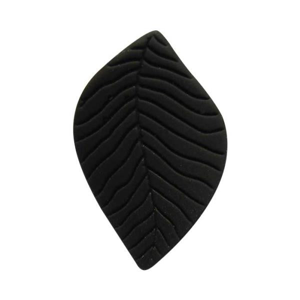 Elegant Jax Leaves Black Earrings featuring a delicate leaf design in a sleek black finish, perfect for any occasion.