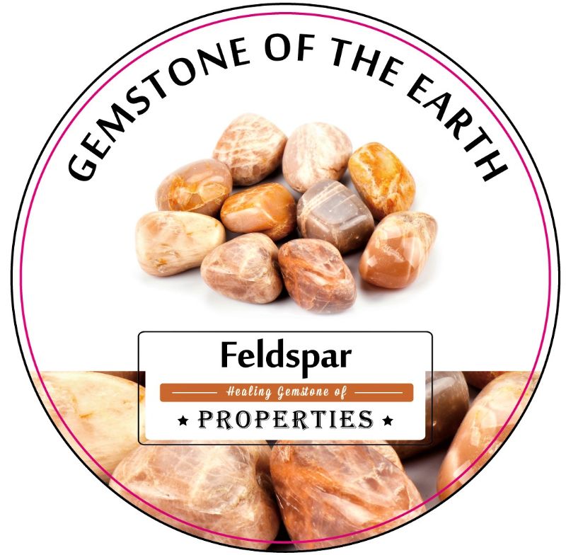 Tumbled Feldspar and Moon Stone in a 0.5kg box, showcasing vibrant colors for decor, healing, and creative projects.