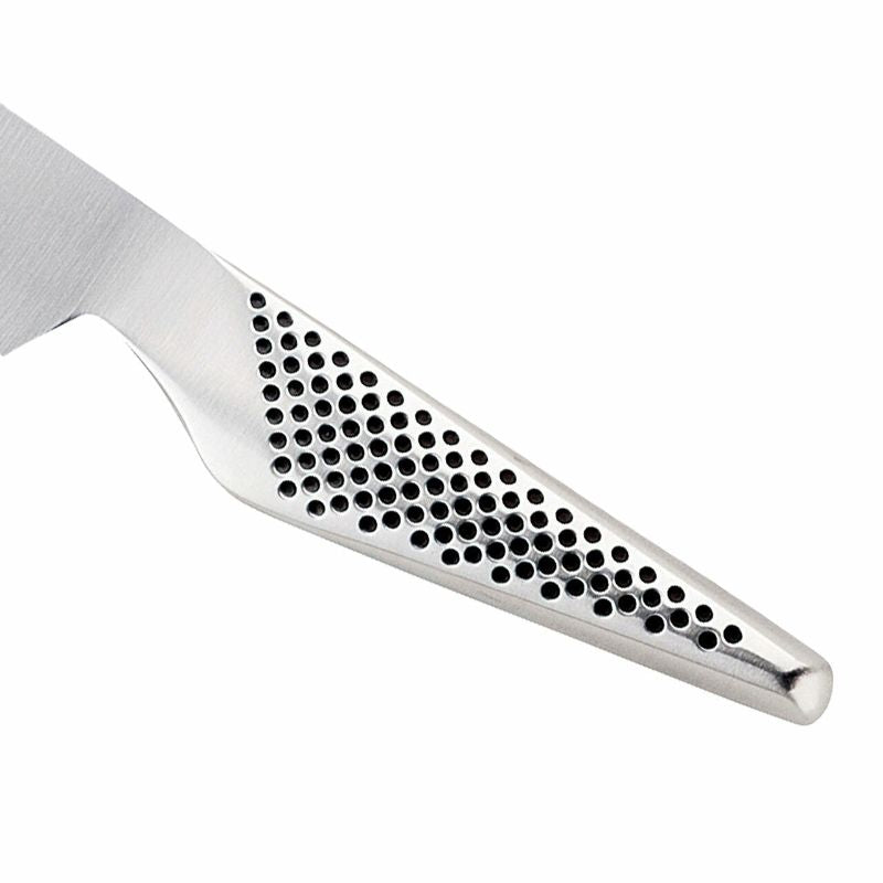 Versatile Global Classic serrated utility knife (15cm) for effortless slicing of bread, fruits, and vegetables.