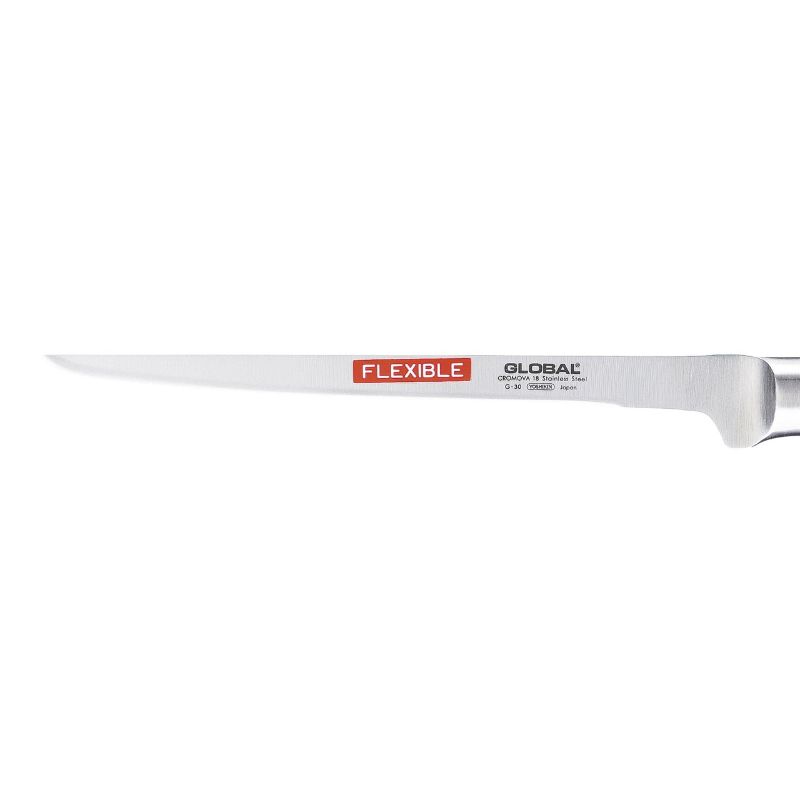 Swedish fillet knife with a 21cm flexible blade, crafted from CROMOVA 18 steel for precise and clean fish filleting.