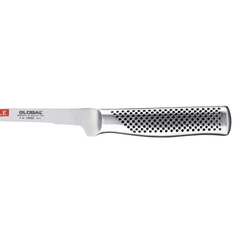Swedish Fillet Knife - Global Classic (21cm) features a flexible CROMOVA 18 stainless steel blade for effortless fish filleting.