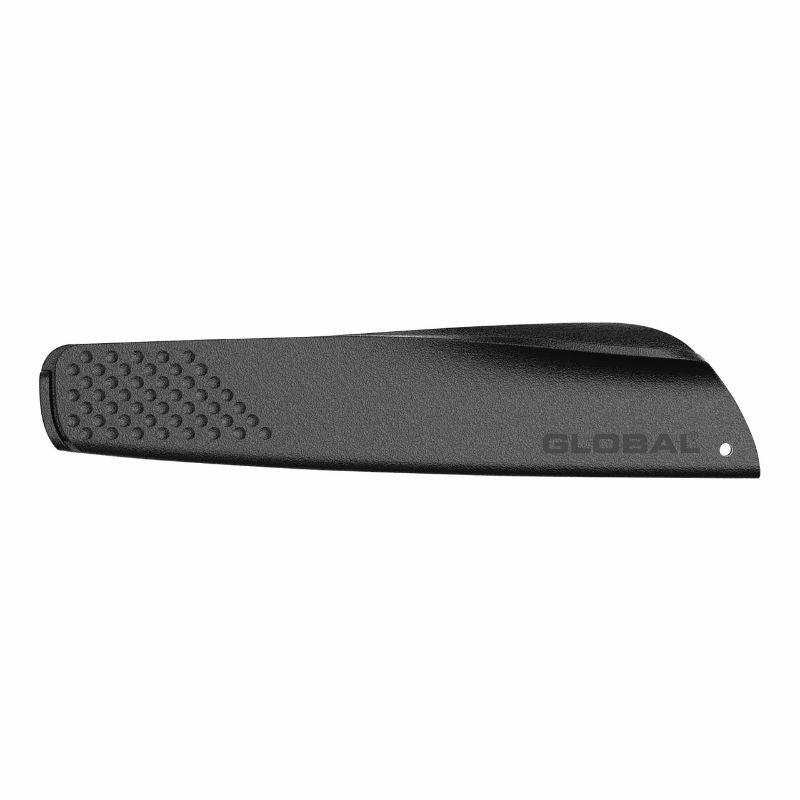 Universal Knife Guard - Global (Small) protects kitchen knives, featuring a flared opening design and durable polypropylene construction.
