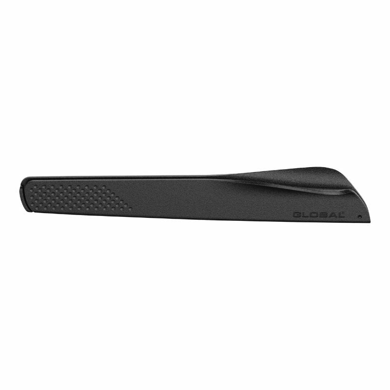 Universal Knife Guard by Global in medium size, designed to protect knife blades up to 8 inches, ensuring safety and organization.