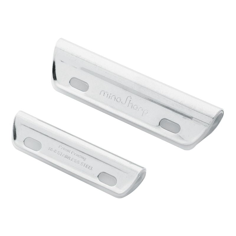 Sharpening Guide Rails with protective plastic lining for precise 15-degree angle sharpening of Japanese knives.