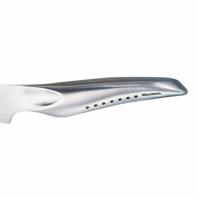 Global Sai Flexible Utility Knife (17cm) with a durable blade, ideal for precision cuts and enhanced control in the kitchen.