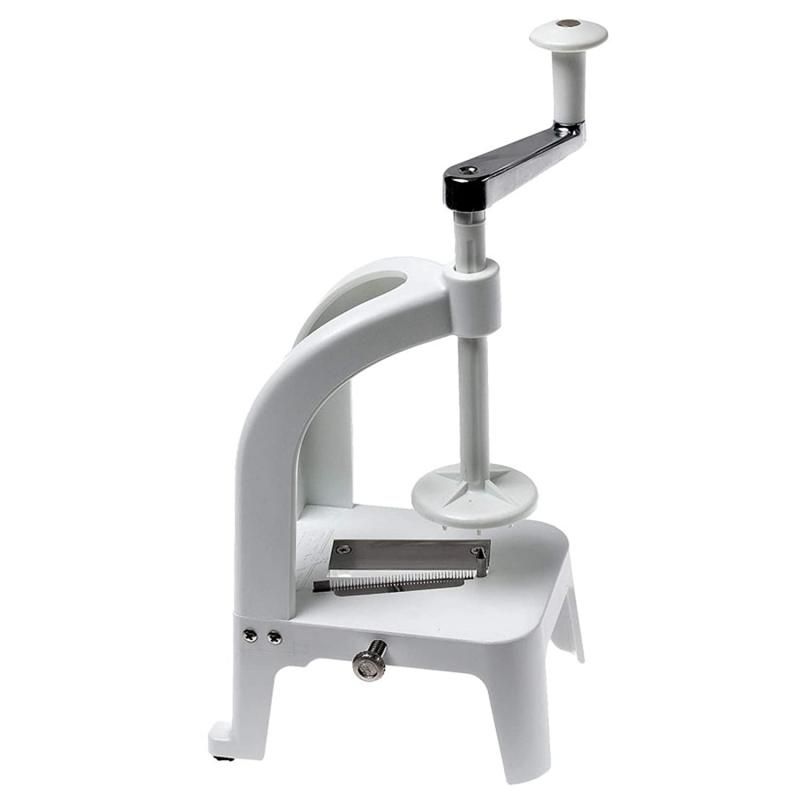 Benriner Professional Turning Slicer Vertical transforms fruits and veggies into gourmet spiral slices with precision and ease.