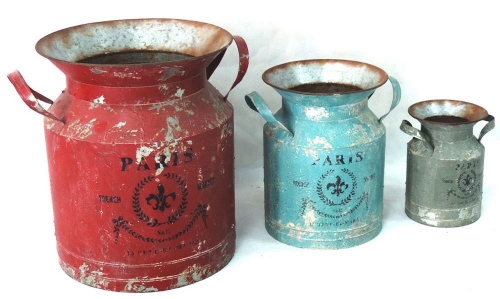 Elegant set of 3 durable metal urns for indoor/outdoor decor, perfect for home accents and event styling.