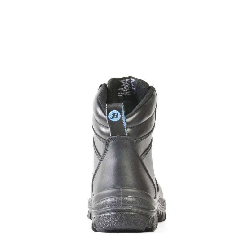 Bata Saturn Naturals safety boots in black, size 13, with steel toecap, slip-resistant sole, and heat-resistant design.