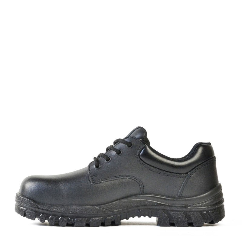 Bata Neptune Naturals safety shoes size 2 with steel toecap, anti-static, heat-resistant, slip-resistant, black leather.