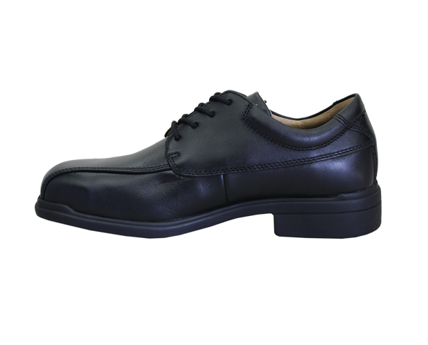 Blundstone Men's Black Lace Up Shoes, Size 10, featuring durable materials, steel toe, comfort pad, and breathable footbed.