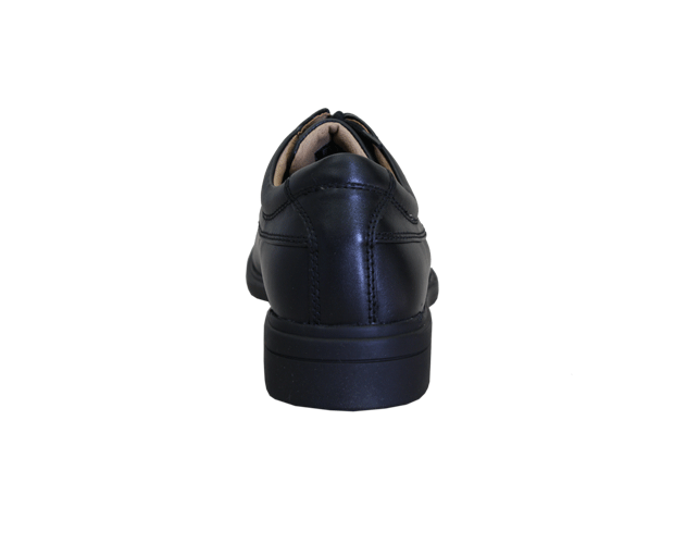 Blundstone Men's Black Lace Up Shoes (Size 12) featuring steel toe, comfort pad, breathable footbed, and heat-resistant sole.