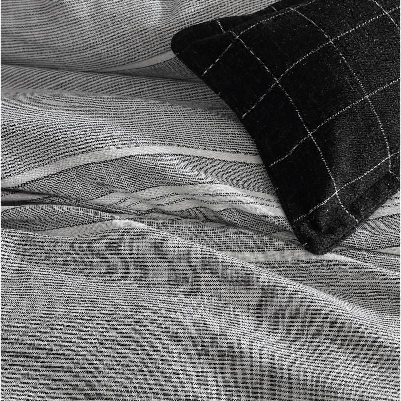 Private Collection Fitzgerald Jacquard Quilt / Duvet Set | Super King Bed | Coal