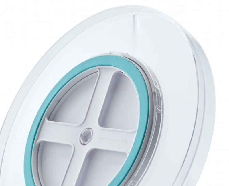 Joseph Joseph FridgeStore Rotating Organiser for efficient fridge storage, featuring a 360° rotating base and tiered visibility.