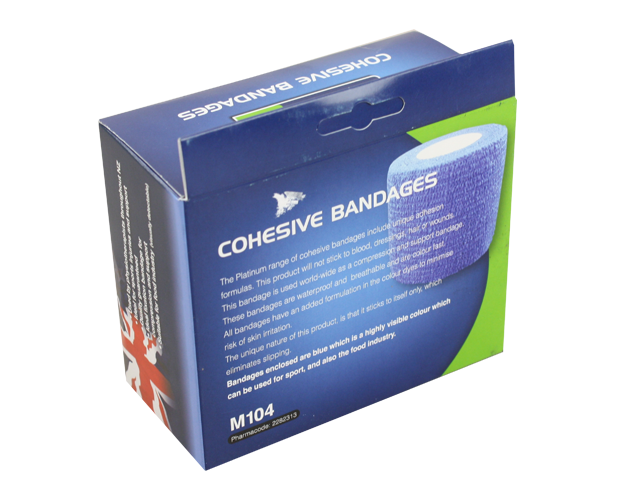 Cohesive Bandage Amtech M104 (5.0cm) designed for compression, support, and comfort, ideal for sprains and RSI injuries.