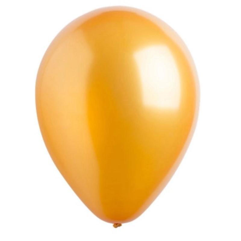 Latex Balloons 30cm Bulk Pack 200CT Metallic Gold - 200 units