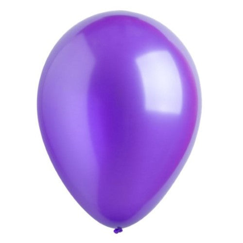 Latex Balloons 30cm Bulk Pack of 200 Metallic Purple