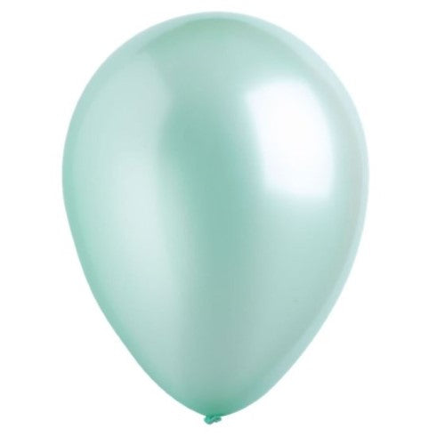 Latex Balloons 30cm Bulk Pack of 200 Metallic Mint Green