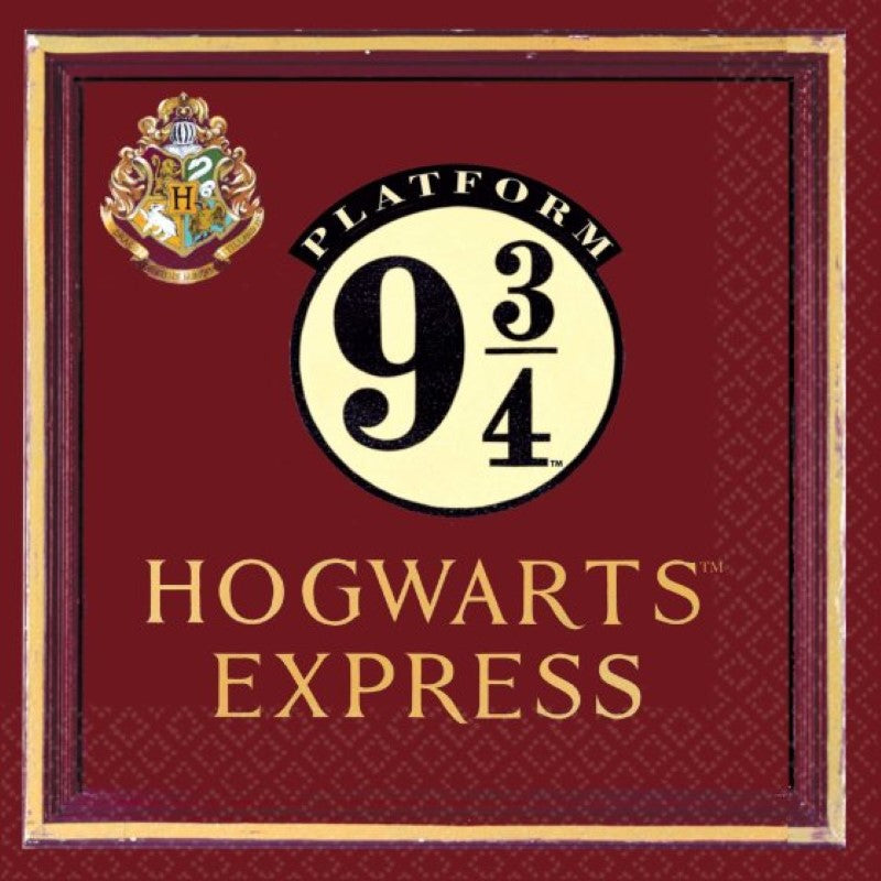 Harry Potter Hogwarts Express Lunch Napkins 16pk - Set of 16