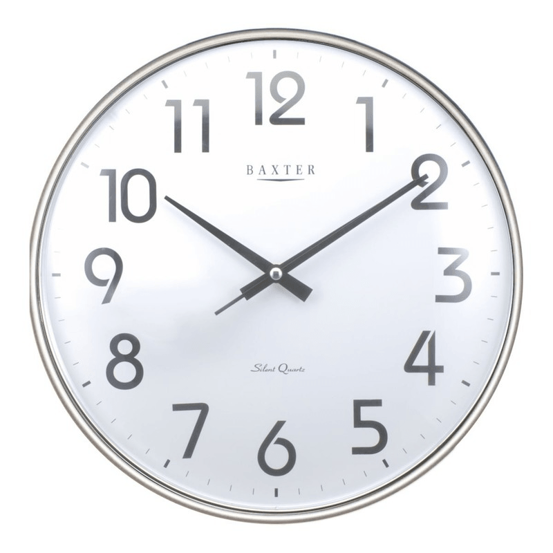 Baxter Northbridge With Clock 33cm Silver