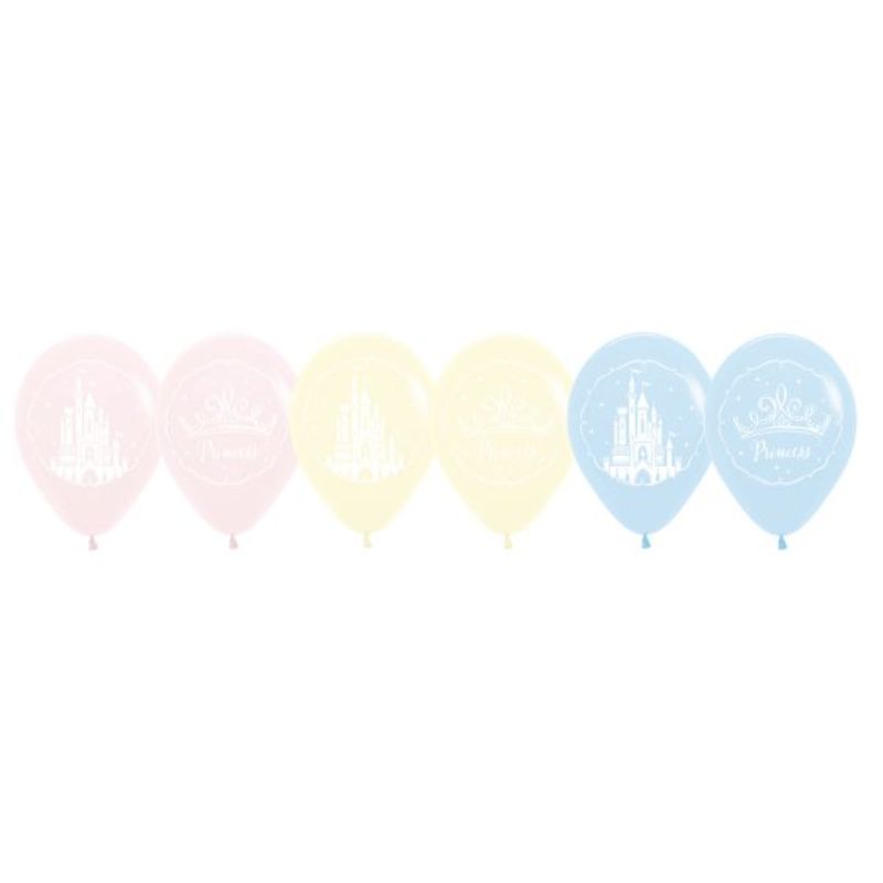 Disney Princess Once Upon A Time 30cm Latex Balloons - Set of 6