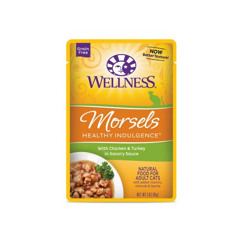 Wellness Healthy Indulgence Morsels With Chicken & Turkey in Savory Sauce