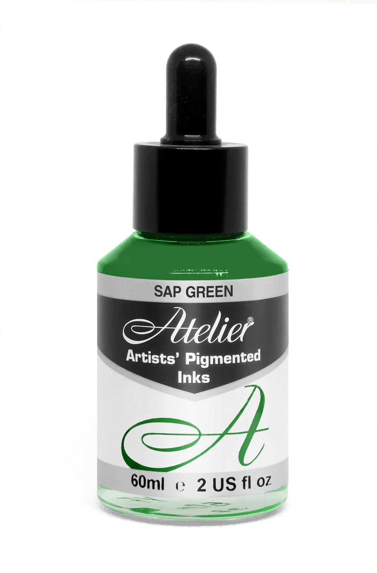 Vibrant 60ml sap green ink for artists, offering excellent flow, quick-drying, and eco-friendly features for diverse techniques.