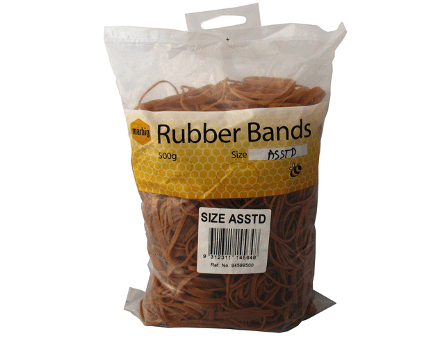 Versatile No 32 rubber bands in a 500gm pack, ideal for organizing, bundling, and creative projects with strong elasticity.
