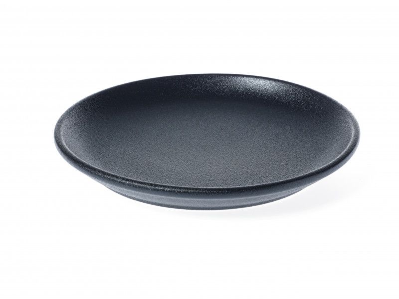Tablekraft  Black Coupe Plate 24cm - Set of 3