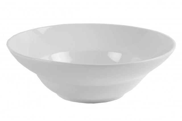 Set of 6 Royal Porcelain pasta bowls, 210mm, durable white porcelain, elegant design for serving meals.