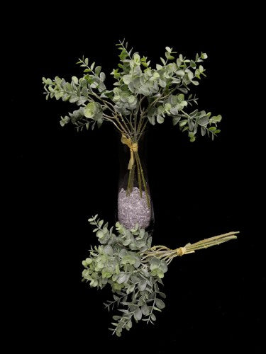 Lifelike green Eucalyptus bundle, 45cm tall, perfect for home decor, floral arrangements, and wedding centerpieces.