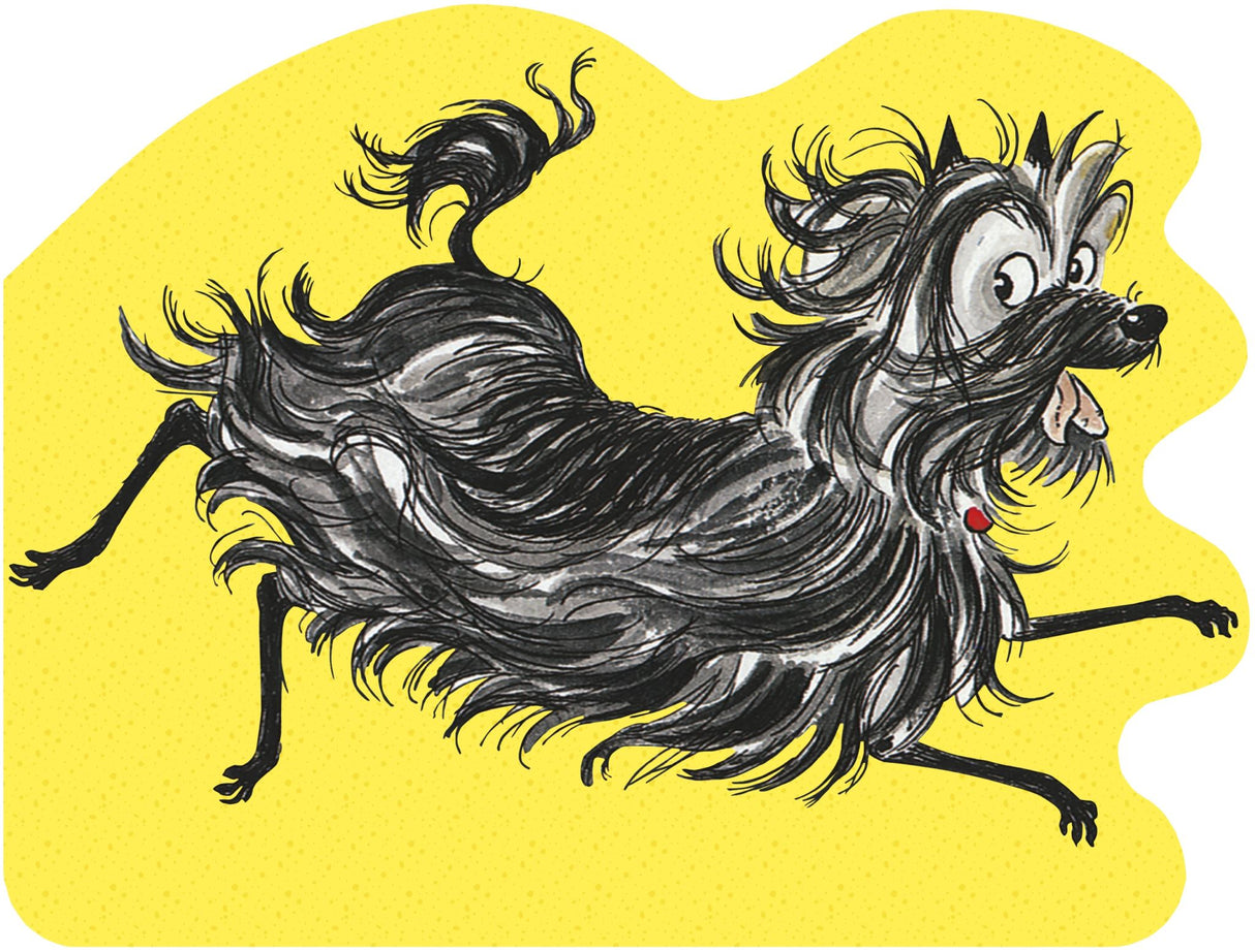 Hairy Maclary Shaped Board Book featuring vibrant illustrations of the playful dog, perfect for toddlers' early literacy.