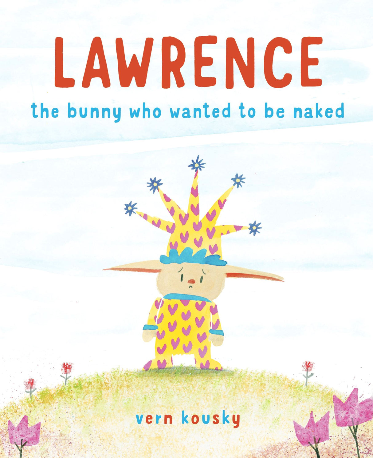 Charming children's picture book 'Lawrence' featuring a fashionable bunny's whimsical journey to embrace independence.