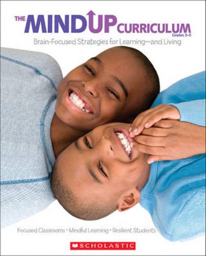 Colorful book cover of Mindup Curriculum for Grades 3-5, offering brain-focused lessons to boost students' learning and resilience.