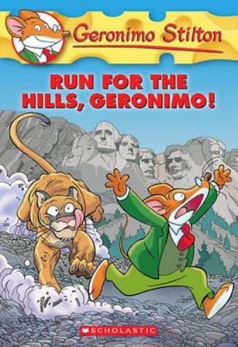 Geronimo Stilton on a thrilling treasure hunt in the Black Hills, featuring vibrant illustrations for young adventurers.