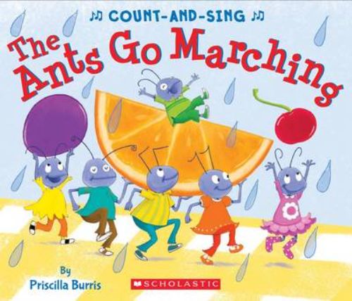 Colorful board book featuring adorable ants, teaching counting from 1 to 5 through engaging rhymes for preschoolers.