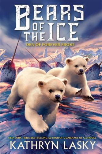 Hardcover book "The Den of Forever Frost," showcasing cubs' adventure to rescue their mother from the Grand Patek.