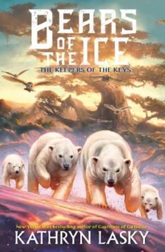 Cover of 'The Keepers of the Keys', a children's adventure book featuring cubs navigating icy challenges and uniting Ga'Hoole's animals.