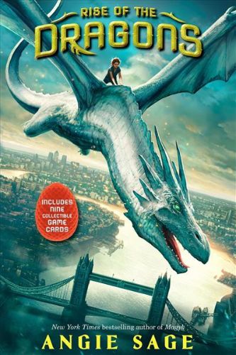 Hardback book "Rise of the Dragons" featuring a young heroine's magical adventure with dragons and friendship.