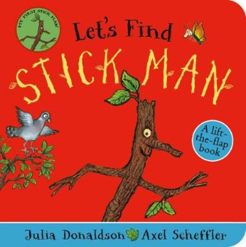 Engaging board book 'Let's Find Stick Man' invites toddlers to lift flaps and search for the missing Stick Man.