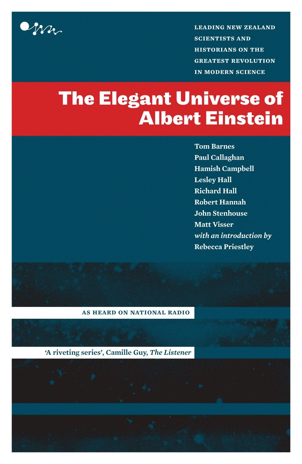 Book cover of "Elegant Universe Of Albert Einstein," showcasing contributions of New Zealand scientists in history and science.