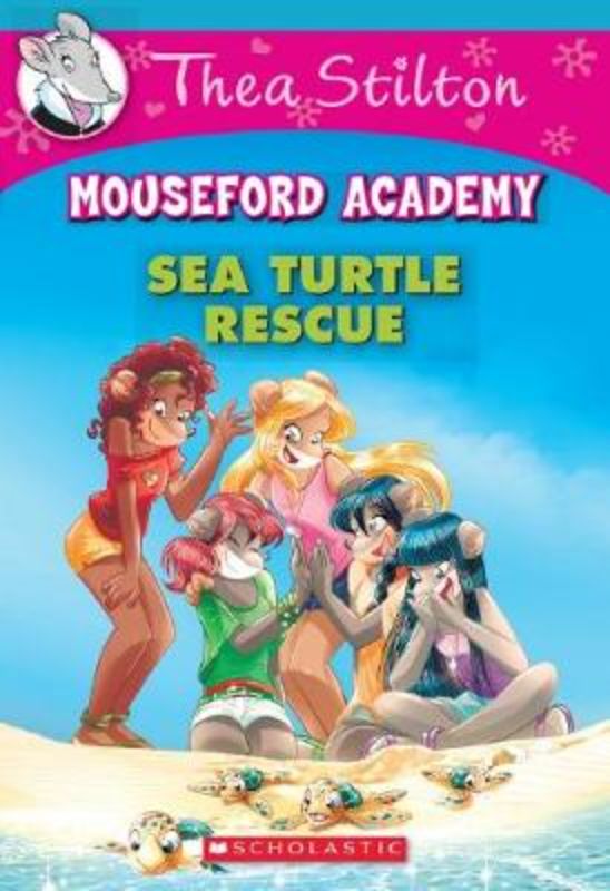 Children's chapter book 'Sea Turtle Rescue', featuring Nicky and Paulina protecting vulnerable sea turtle eggs.