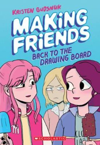 Cover of "Making Friends: Back to the Drawing Board" featuring Dany and her magical adventures with a whimsical Hinn.